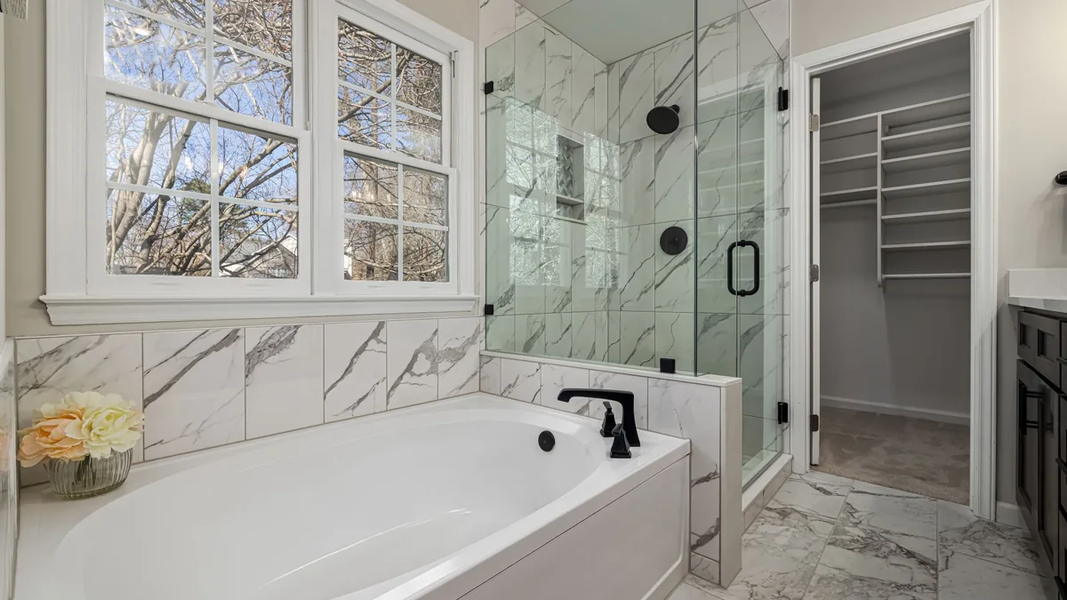 Shower built where a tub used to be in Fremont, CA